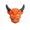 A001- Style A, variant on Halloween Party Favors, Scary Halloween Mask, Halloween Party Favors for Student, Orange Party Decorations, 1 Pcs Slow Rising Squeeze Devil Relaxation Squeeze Toys 4X4X2.5 In, for