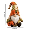 thumbnail image 2 of Halloween Patchwork Gnome DIY Craft Kit, Handmade Sewing Plush Gnome Ornament, DIY Holiday Decor Set for Halloween Home Party Gift, 2 of 5