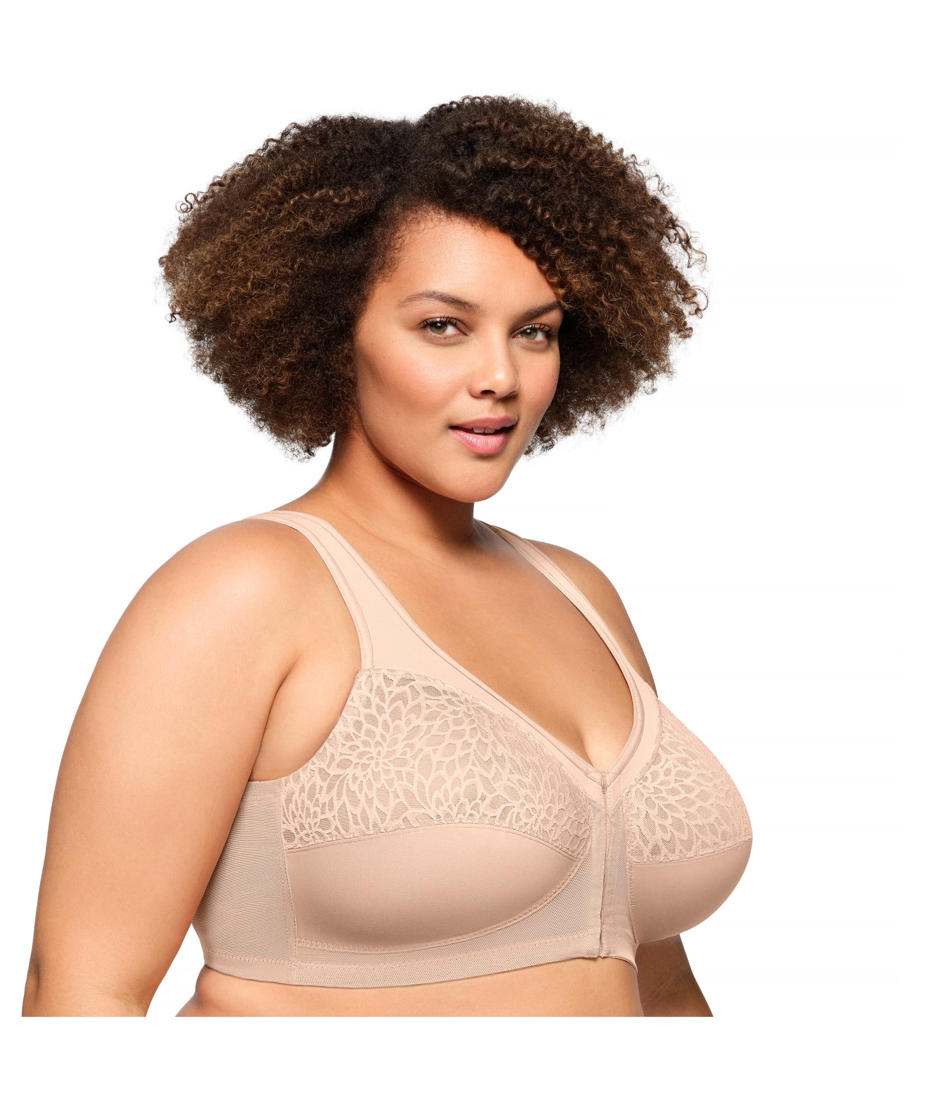 Glamorise MagicLift Front-Closure Racerback Wirefree Bra 1206 (Women's & Women's Plus)