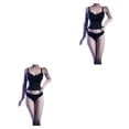 thumbnail image 3 of Bewildely 1 Juego de ropa interior de muñeca Sexy creativa hermosa realista escala 1/6 accesorios de muñecas de acción accesorio de adorno Negro 2piezas Bewildely CBP208991, 3 of 6
