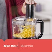 Black+Decker 3-in-1 Easy Assembly 8-Cup Food Processor, Black, FP4150B