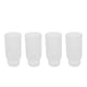 thumbnail image 1 of 4 PCS Vintage Tall Drinking Glasses Set Stackable Beautiful Coffee Glassware Set for Iced Coffee Juice Beer 11oz Vertical Grain Glass, 1 of 5