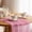 Pink, variant on Evjurcn Indoor Outdoor Patio Round Tablecloth, Elastic Edge, Waterproof Wipeable Plastic Table Cover, Wood Texture for 6-Seat Table of 40-44’’ Diameter