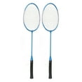 thumbnail image 2 of Sports Badminton Racket, Offensive Comfortable Grip High Hardness Robust Badminton Racket Set with Storage Bag for Outdoor Red,Blue, 2 of 7