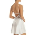 thumbnail image 2 of In Bloom by Jonquil Satin Charmeuse Chemise, Ivory, Size X-Small, 2 of 2