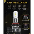 thumbnail image 2 of Nilight 9006 LED Fog Light Bulbs EF1 Series DRL 80W 4000LM 6000K | 2 BULBS, 2 of 5