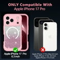 thumbnail image 4 of Casetego Compatible with iPhone 17 Pro Magnetic Case,[Compatible with Mag-Safe] Full Body Shockproof with Built-in Screen Protector Drop Protective Phone Cover,Pink, 4 of 8