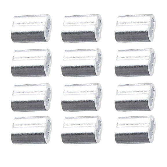 unbranded 200 Pcs Wire Rope Sleeve Clamp Steel Wire Rope Clamp Szie 1