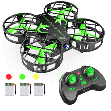 Snaptain Mini Toy Drone for Kids & Beginners with 3D Flips, Attitude Hold, One Key Return, Headless Mode, Speed Adjustment, Radio Control, Green