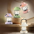thumbnail image 1 of Fiudx Linterna Portátil de Camping, Recargable Por Usb, Lámpara de Pared para Exteriores, Decoración Festiva para Halloween y Navidad, Iluminación Acogedora para Patio, Ambiente Cálido, Tamaño 19 X 1, 1 of 7