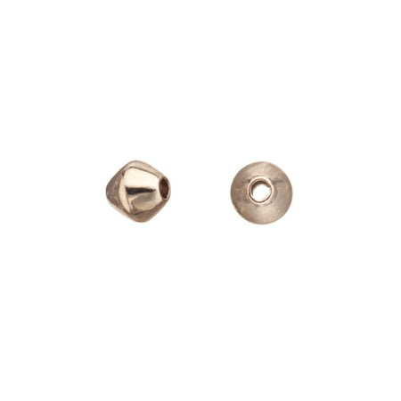 Brass Bicone - 100pcs Bicone Brass Bead Rhodium-Finished 4mm