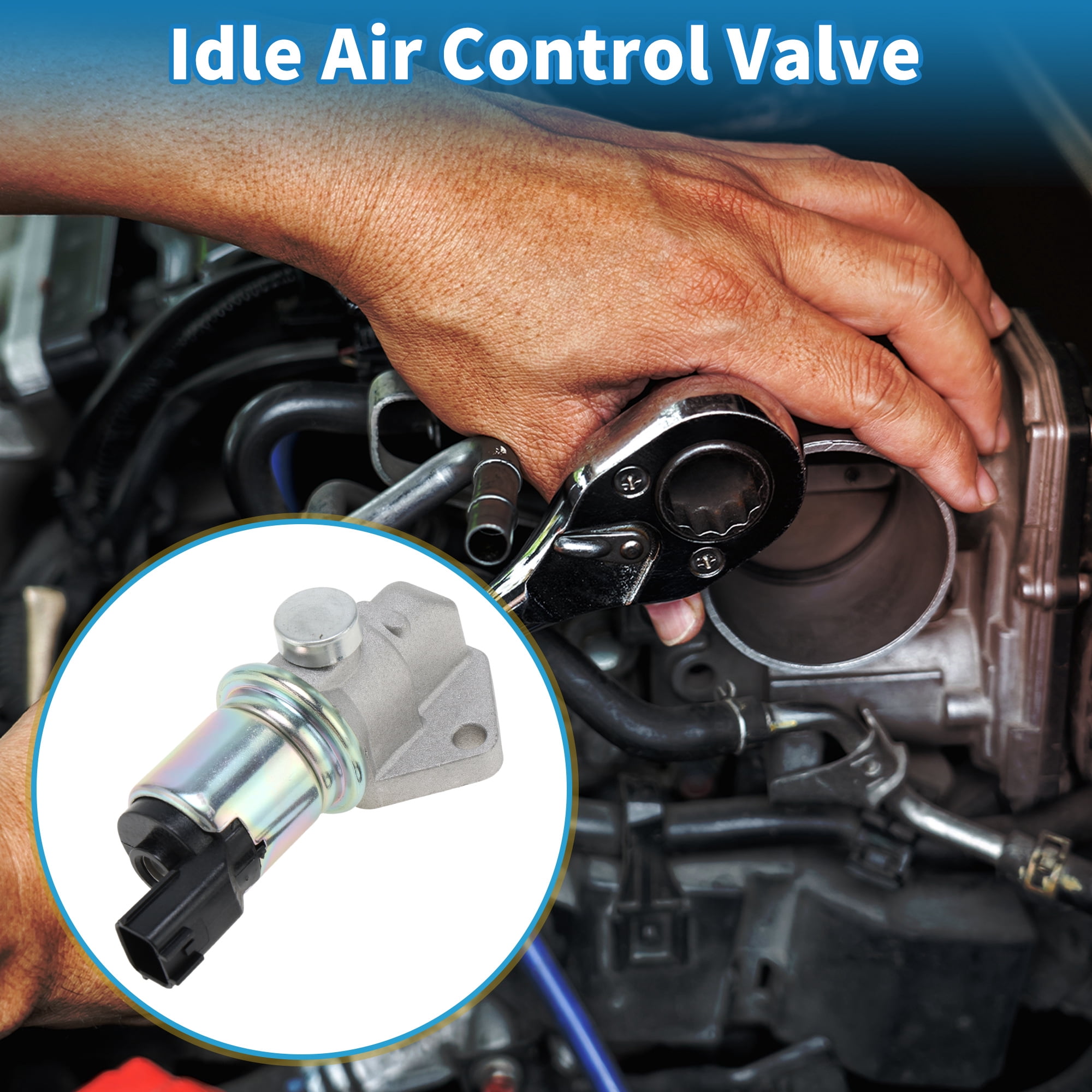 Unique Bargains Car Idle Air Control Valve for Suzuki Aerio 2002-2003 Replace No.1813777E00 IACV Idle Motor Idle Air Control Valve for Stable Engine Operation