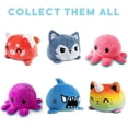 thumbnail image 3 of The Original Reversible Octopus Plushie - Angry Red + Rage Black - Cute Sensory Fidget Stuffed Animals That Show Your Mood, 4 inch, 3 of 5