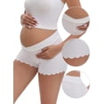 thumbnail image 3 of DARING DIVA Maternity Shaping Shorts Underwear Postpartum Boyshorts M White, 3 of 6