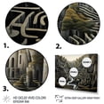 thumbnail image 3 of Designart "Surreal Maze Landscape Exploration III" Landscapes Framed Wall Art - Traditional Brown Surrealism Landscape Entryway Framed Wall Art Print, 3 of 6