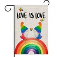 thumbnail image 1 of Newhomestyle Pride Day Gnome Garden Flag,Rainbow Swedish Tomte LGBT Gay Lesbian Yard Outdoor Decoration, 1 of 4