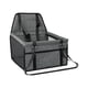 thumbnail image 4 of Asiento de coche para perros, cama, cómodo asiento de seguridad para perros, suministros para mascotas, perros pequeños, cachorros Gris oscuro, 4 of 9
