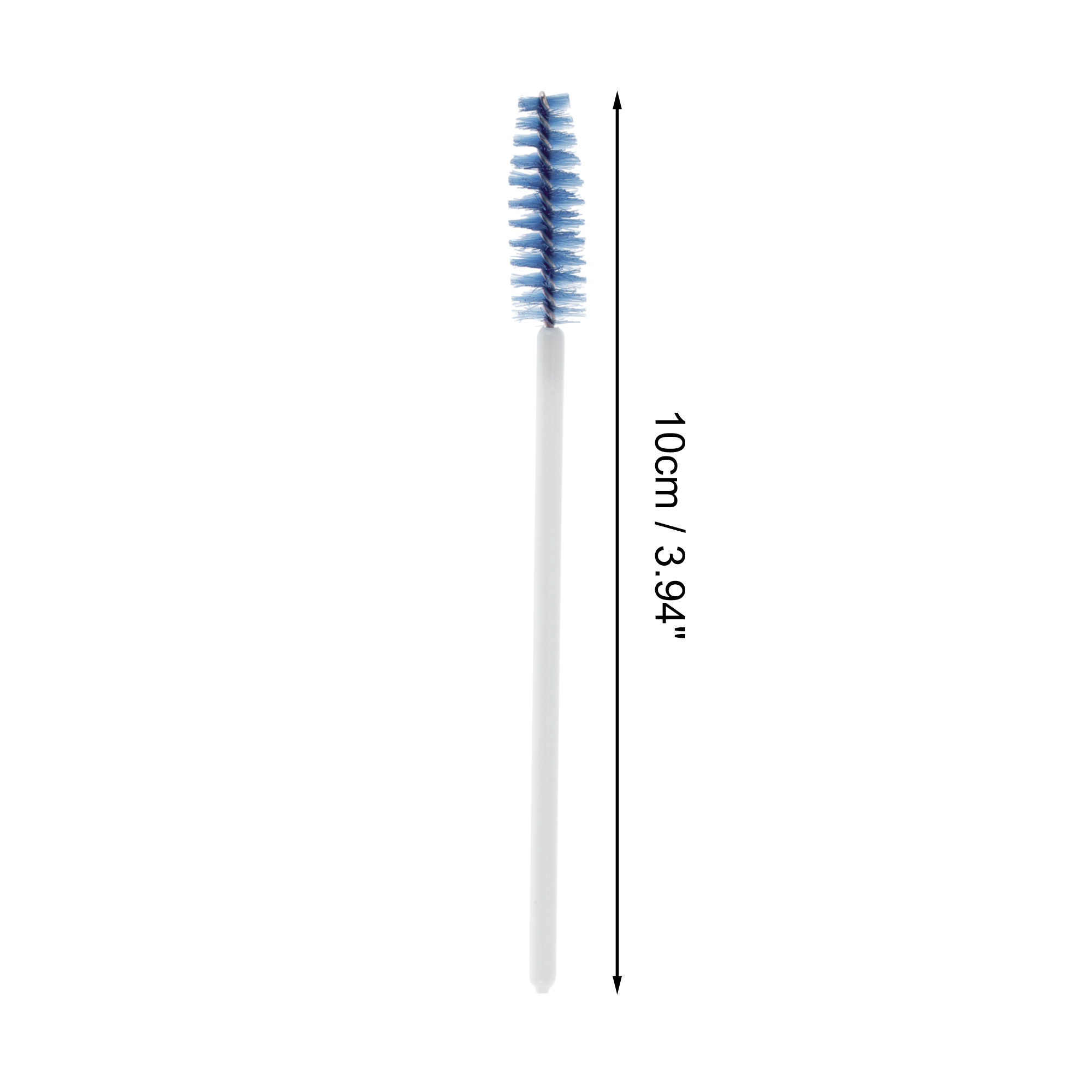 Unique Bargains Convenient Eyebrows Brushes for Travel 50 Pcs White, Blue