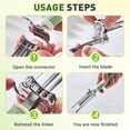 thumbnail image 5 of 2 in 1 Apple Corer and Peeler, Apple Core Removal Tool, Stainless Steel Fruit Corer, Apple Seed Remover for Cored Apples, Pears, Bell Peppers and Cakes, Kitchen Gadget for Fruit and Vegetable (Blue), 5 of 7