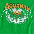 thumbnail image 2 of DC Comics Aquaman T-Shirt Aquaman Splash Unisex Graphic Tee For Men & Women, 2 of 7