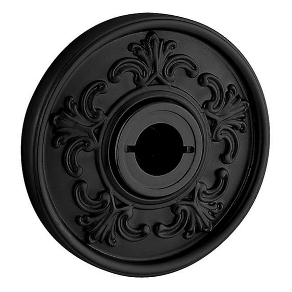 Baldwin R010190PS 2.62 in. Pair of Estate Rosettes for Passage Functions - Satin Black