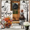 thumbnail image 4 of Halloween Ghost Pumpkin Garden Flag 12x18 Vertical Double Sided Black Bat Welcome Fall Holiday Outside Decorations Burlap Yard Flag BW834, 4 of 6