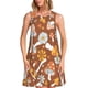 thumbnail image 1 of Fotbe Floral Hippie Mushrooms Vestido de Verano sin Mangas para Mujer – Vestido Midi Línea A, Estilo Camiseta Floral, Vestido Playero Casual y Fluido, 1 of 7