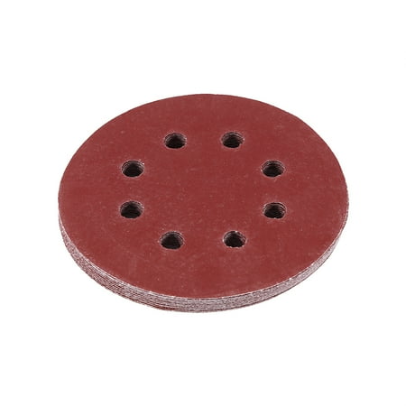 

125mm Grinding Discs Red Sanding Discs 8 Hole Grit Sand Papers(320#)