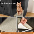 thumbnail image 4 of DWANTON Litter Box Enclosure, Cat Litter Box Furniture Hidden, with Scratching Mat, Wooden Cat Washroom Indoor, 31.5" L x 19.7" W x 21.7" H, Dark Gray, 4 of 8