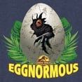 thumbnail image 2 of Boy's Jurassic World Easter T-Rex Eggnormous Graphic Tee Navy Blue Heather Large, 2 of 4