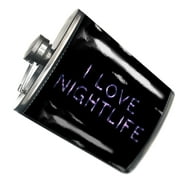 NEONBLOND Flask I Love Nightlife Neon Light Graffiti