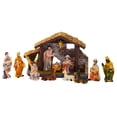 thumbnail image 3 of Colección de decoración de belén navideño, decoración tradicional de mesa, escena del nacimiento de Jesús para hogar, repisa, escritorio de oficina, 3 of 8