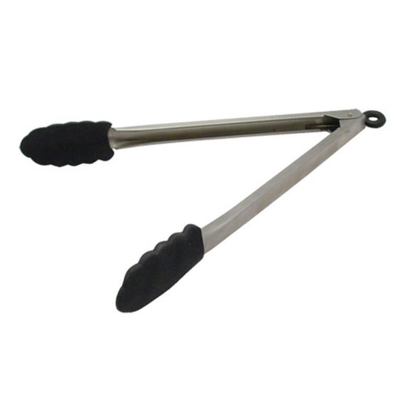Tablecraft Stainless-Steel Tongs, 9", Silver