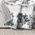 thumbnail image 2 of Lush Decor French Country Toile Cotton Reversible Throw, 60x50, Blue/White, Single, 2 of 9