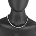 thumbnail image 3 of 6mm Solid .925 Sterling Silver Round Snake Chain Necklace, 30 inches, 3 of 6