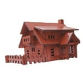thumbnail image 1 of Casa de jardín de hadas de madera creativa fácil de montar con rompecabezas 3D Villa moderna, 1 of 9