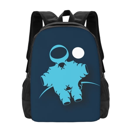 DouZhe Lightweight Backpack, Space Astronaut Moon Prints Travel Outdoor Hiking Bag School Bookbag Casual Daypack Backpacks for Women Men