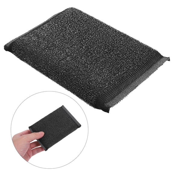 FOMIYES 6Ud Esponjas Negros De Acero Inoxidable Para Limpieza De Rayar