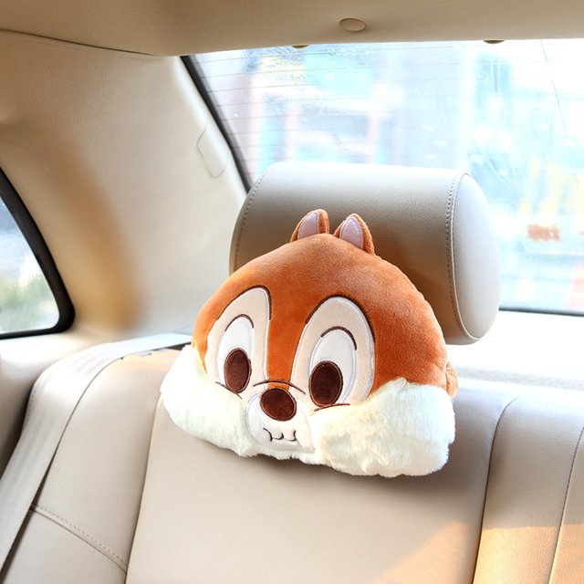 Cojín trasero de Disney para decoración de coche, almohada de Chipmunk Chi Titi Kawaii Dale
