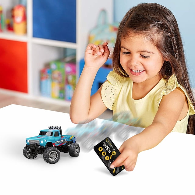 NAOJIE Remote Control Off-Road Car & Mini Remote Control Car Toy & High Performance Play Resistant Drop Resistant(Blue),Mini Rc Monster Truck,1/64 Rc Car,Mini Rc Truck