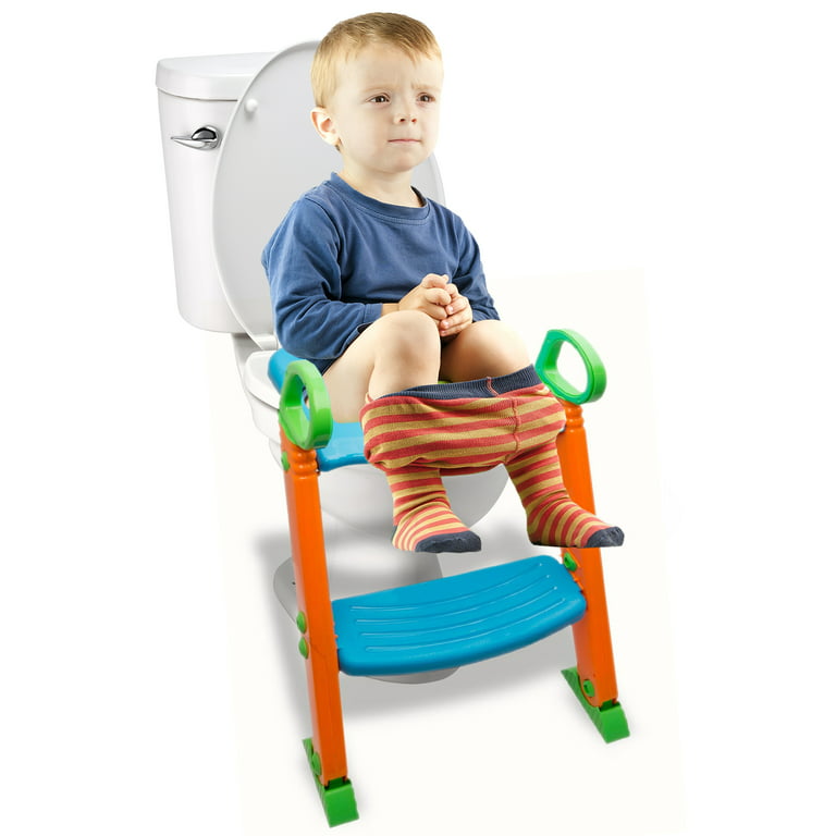 Alayna Potty Training Seat Toilet w/ Step Stool Ladder & Splash Guard, Kids  Toddlers Trainer w/ Handles. Sturdy & Foldable. Non-Slip Steps & Anti Slip