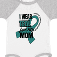 thumbnail image 4 of Inktastic I Wear Teal for My Mom Ovarian Cancer Awareness Boys or Girls Baby Bodysuit, 4 of 5