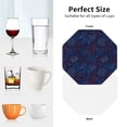 thumbnail image 6 of Yiaed Firework Print Leather Coasters for Drinks - Cup Coasters Coffee Table Kitchen Table Bar, Home & Office Gifts Handmade Drink Coasters-Octagon, 6 of 6
