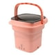 thumbnail image 3 of Lavadora plegable, Mini lavadora de cubo portátil con tapa negra para RV, viaje, apartamento, 100 a 240V, enchufe rosa de la UE, 3 of 10