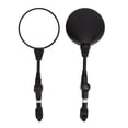 thumbnail image 4 of 22mm Motorcycle Handlebar Rear View Mirrors Round Reflectors Replacement for R1 R3 R25 X‑MAX 300 NMAX 125, 4 of 14