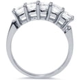 thumbnail image 3 of Pompeii 2ct Princess Cut Diamond Wedding Anniversary Ring Womens Band 14k White Gold, 3 of 4