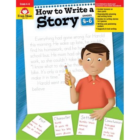 Pre-Owned How to Write a Story, Grades 4-6 (Paperback) 1557998027 9781557998026