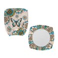 thumbnail image 4 of FKELYI Boho Mandala Butterfly Print Office Chair Slipcover 2 Piece Stretchable Desk Chair Cover Removable Computer Chair Protective Cover Dining Chair Cover, Washable Fabric, 4 of 7