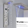 thumbnail image 3 of Senlesen LED Shower Panel Stainless Steel Rainfall Tower W/Handheld Spray, 3 of 21