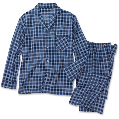 Hanes - Men's Plaid Woven Pajama Set - Walmart.com - Walmart.com